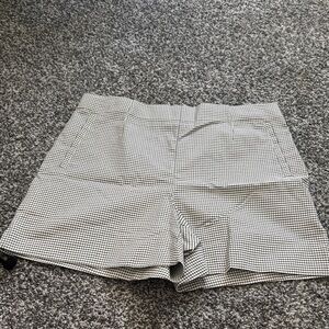 Jules & Leopold Black and White Gingham High Waist Shorts